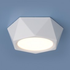 Накладной потолочный светодиодный светильник DLR027 6W 4200K белый матовый