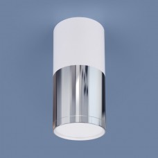 Накладной потолочный светодиодный светильник DLR028 6W 4200K белый матовый/хром/хром