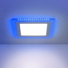 Встраиваемый потолочный светодиодный светильник Elektrostandard DLS024 18W 4200K Blue