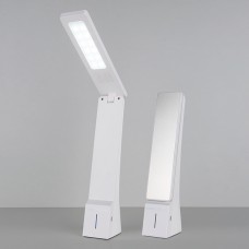 Настольный светодиодный светильник Desk белый/серебряный 